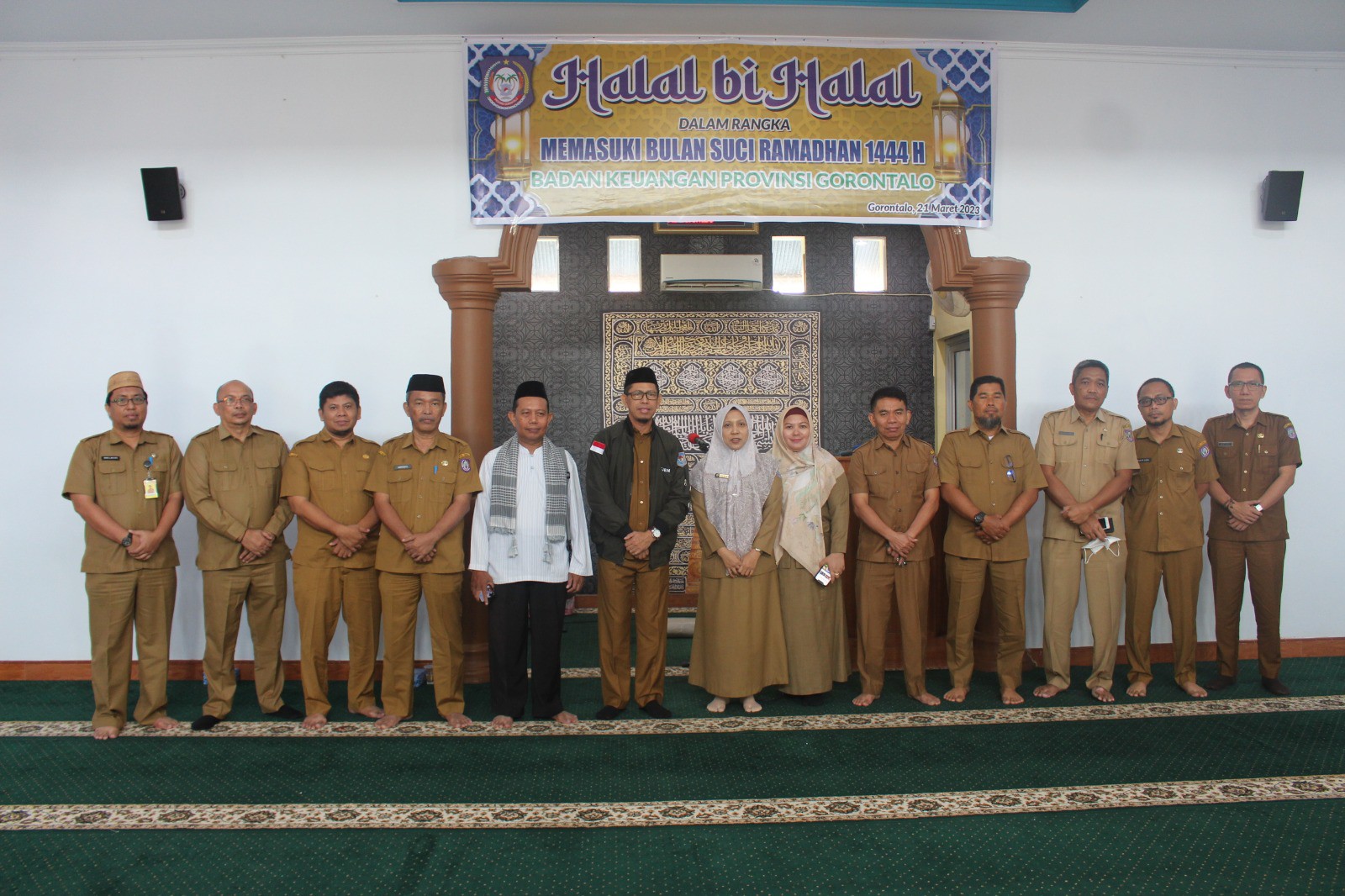 Halal bi Halal Badan Keuangan Provinsi Gorontalo menjelang memasuki Bulan Ramadhan 1444 H 